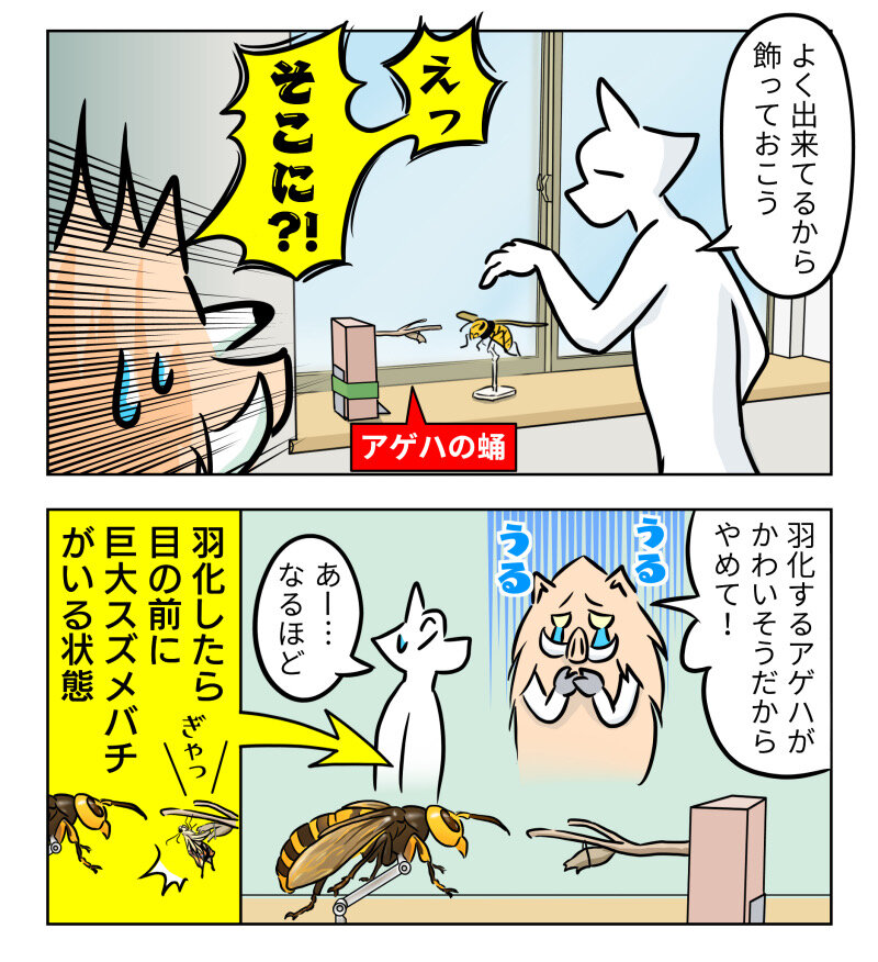 虫 夫が海洋堂リボジオの オオスズメバチ を購入した ももえの母のいぬむし生活