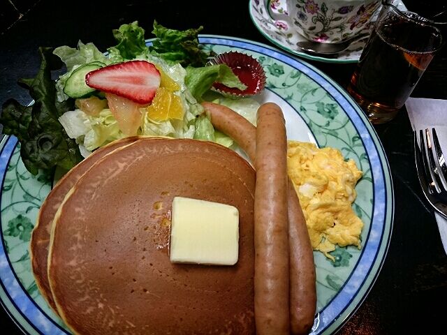 花時計 ホットケーキ 日本橋 桃花色の記憶