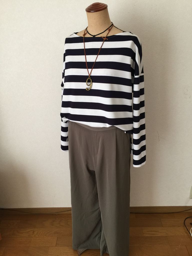Filer フィレ さんのボートネックオフショルダーtシャツ自分服完成 かいももママ