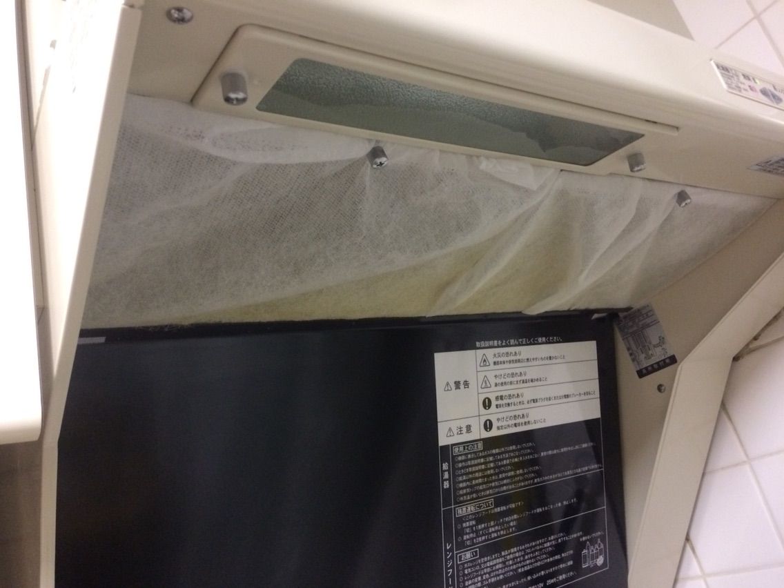 今年最後の換気扇フィルター交換 団地でひとり暮らし