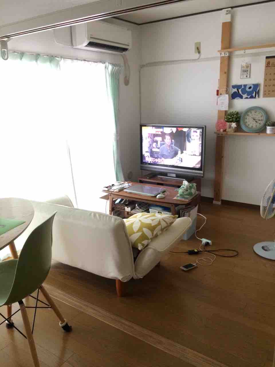 エアコンが寒いので配置チェンジ 団地でひとり暮らし