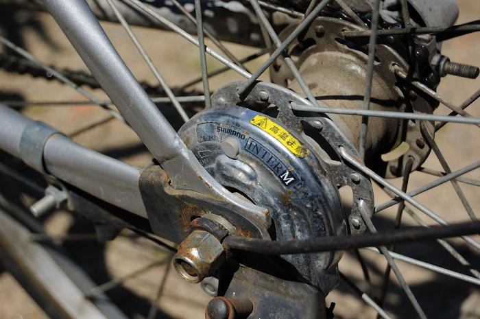 自転車のリア 後ろ ブレーキ調整 モモンハン日記