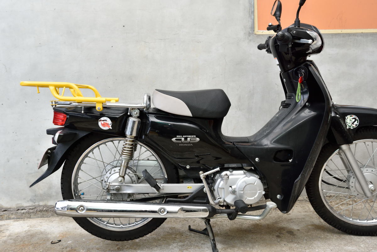 カブ110 Ja10 の車高の限界は リアショックの最短は モモンハン日記 カブ110 Ja10 の車高の限界は リアショックの最短は モモンハン日記