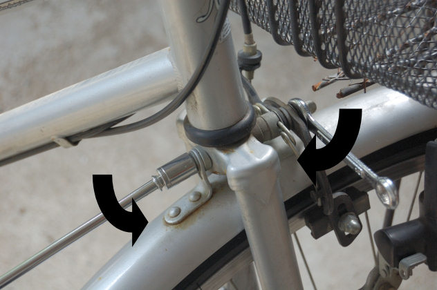 自転車のフロント 前 ブレーキ調整 モモンハン日記