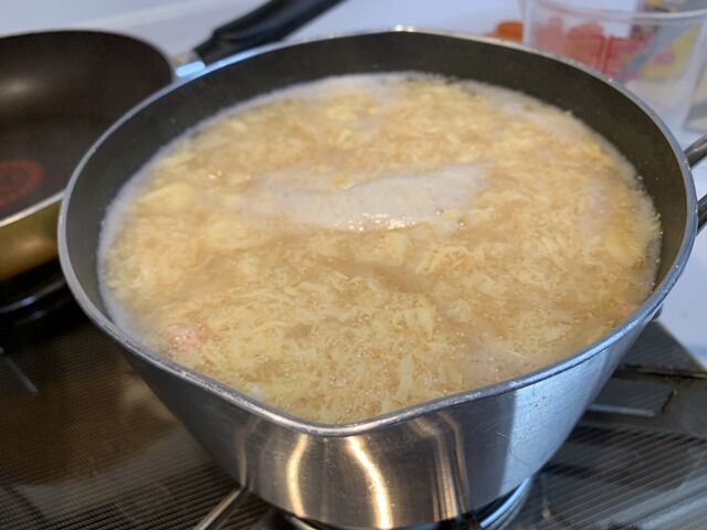 つるとんたんの 明太餡かけ玉子とじのおうどん を再現してみたが 人生は 旅して食って呑んで