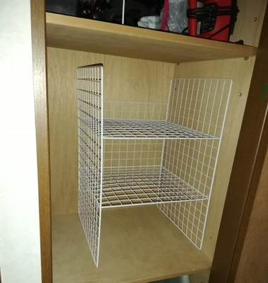 ワイヤーネットで作った収納棚 (3)