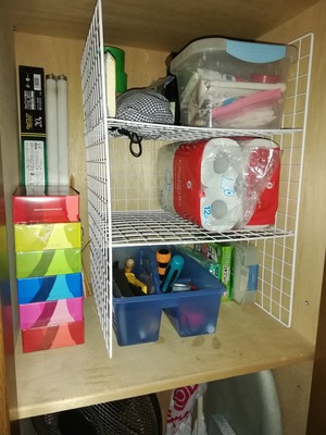 ワイヤーネットで作った収納棚 (6)