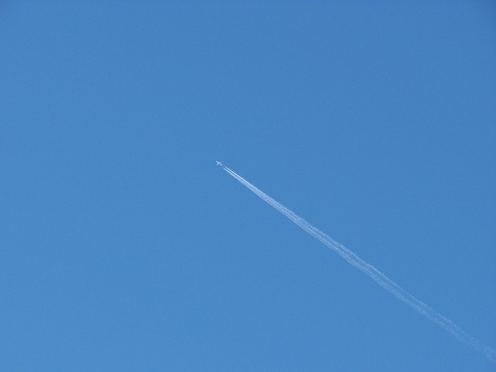 天高く 空に伸び行く 白い線 花鳥遊人 天高く 空に伸び行く 白い線 花鳥遊人
