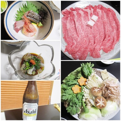 catsすき焼き＆ビール