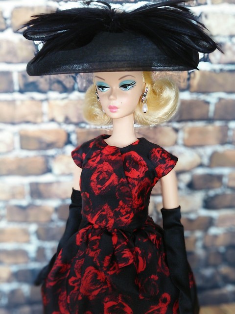 elegant rose cocktail dress barbie