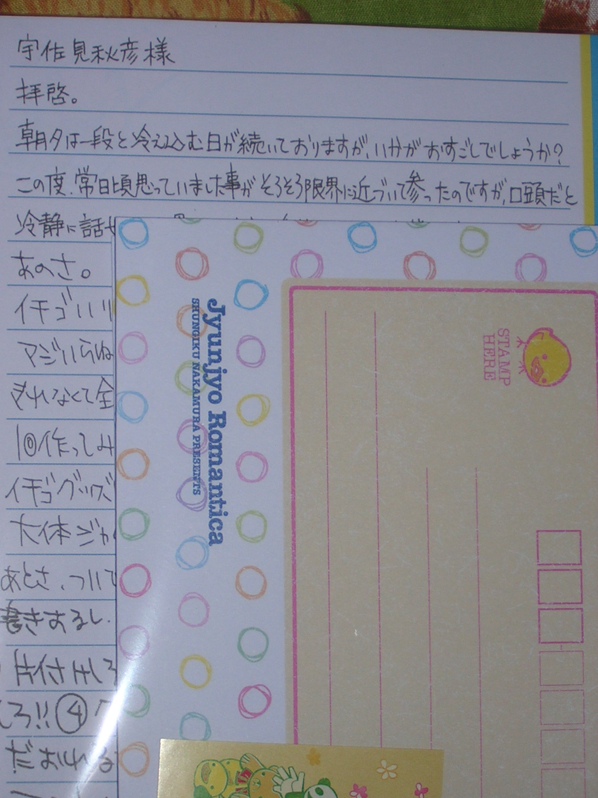 純情ロマンチカ全サ到着 昼と夜のヘダタリ日記 純情ロマンチカ全サ到着 昼と夜のヘダタリ日記