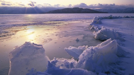 130206御神渡り@北海道 屈斜路湖