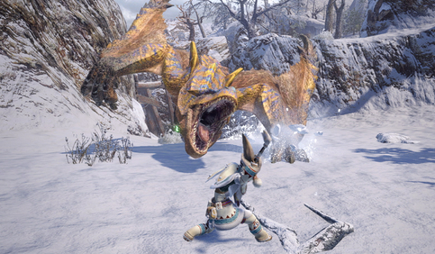 ティガレックス　戦闘