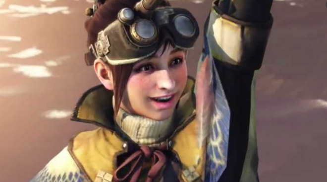 受付嬢　モンハンワールド