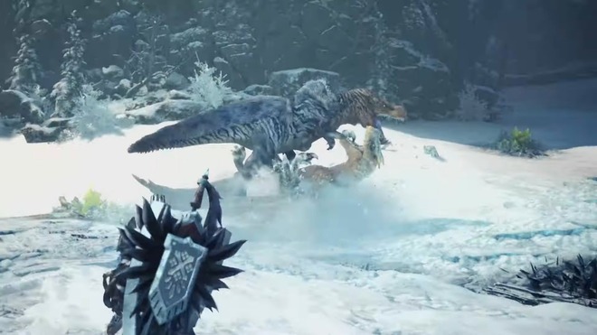 縄張り争い　アイスボーン