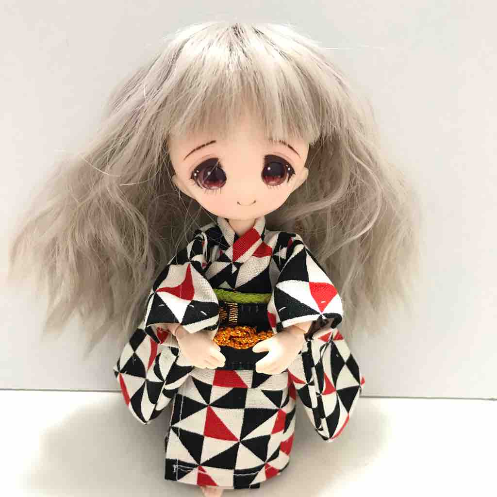 オビツ11 着物の帯の作り方 : もにもにもも の すもももも