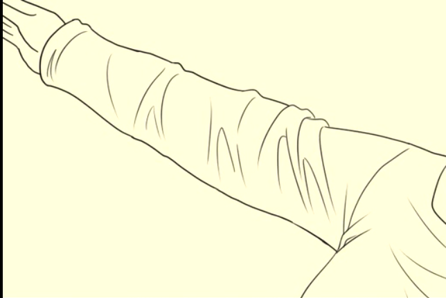 とにかく服のシワの描き方について真剣に考える動画 萌え絵イラスト お絵描き講座データベース Pixivまとめ