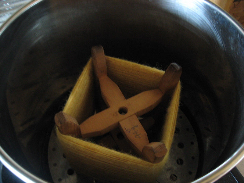 手芸用 銅製 染色用簡易蒸し器 ロケット型 染色 簡易蒸し器