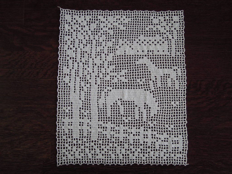 クロッシェレース クロッシェレース4点、ブロッキング完了 : モンコの染織日記