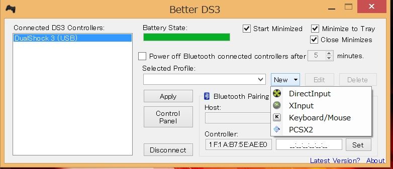 Betterds3を使ってパソコンでps3コントローラーを利用する方法 ぼっちアークスのゲーム日記