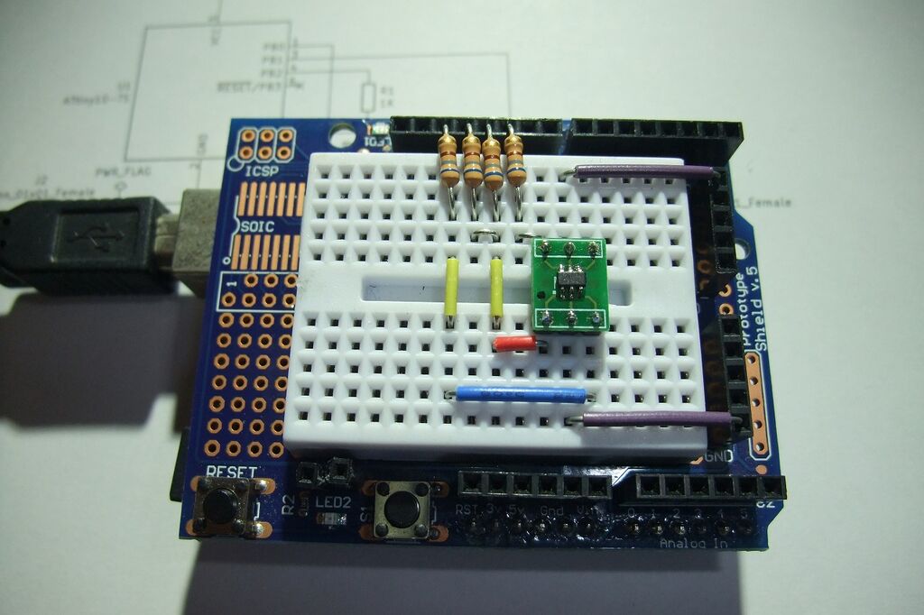 Attiny10 Project ATTINY10でNi-MH電池 ディスチャージプロテクタ : 趣味のモノづくり日記