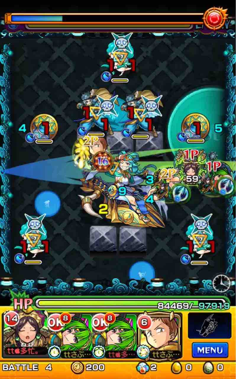 運枠シャンバラ 帝釈天とりあえず初日クリア フェーズ図 動画あり クーフー キング強かった Ttのモンスト備忘録blog