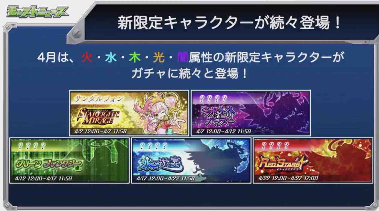 ごく個人的な話 ここ最近の新キャララッシュでガチャの引き時が分かりません 属性 獣神祭ガチャ Ttのモンスト備忘録blog