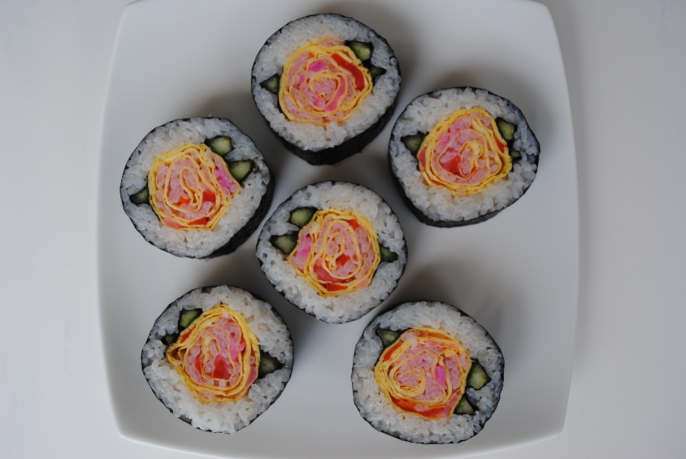 巻きずし 薔薇の花 フリ なお仕事