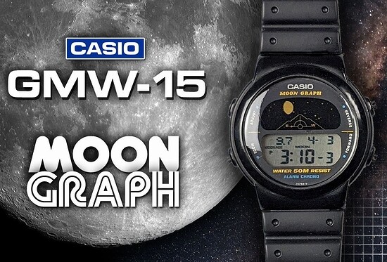 CASIO MOON GRAPH 初代 カシオ ムーングラフ 腕時計 不動品 CASIO MOON