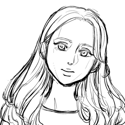 下描き