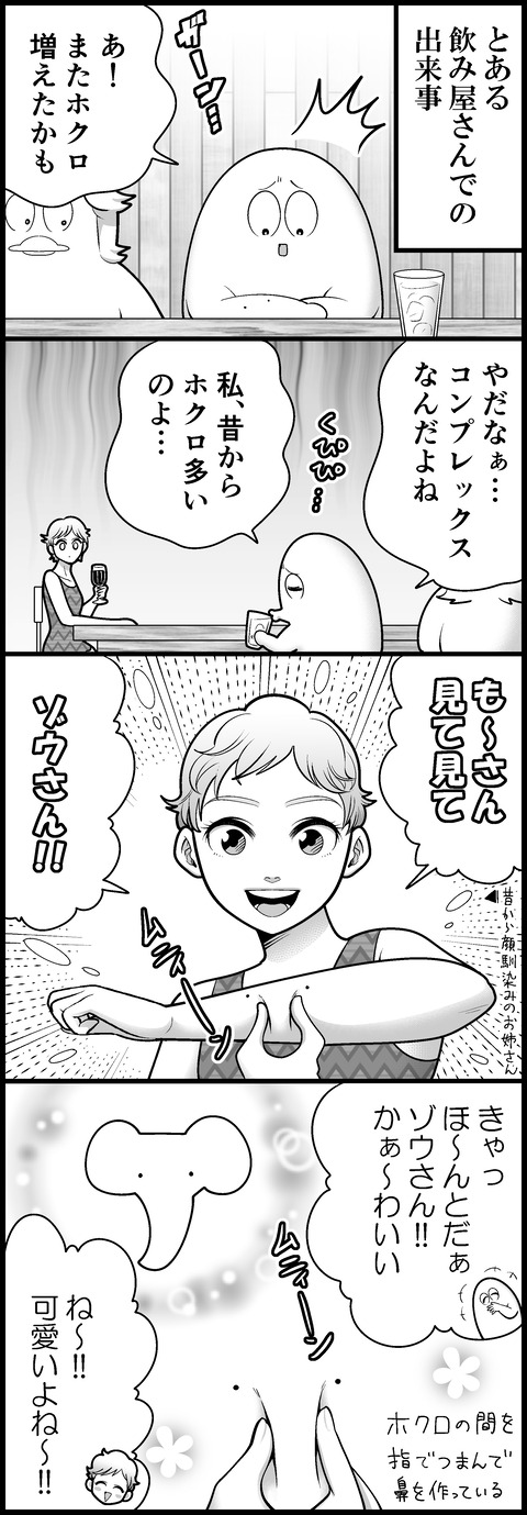 ゾウさんのホクロ
