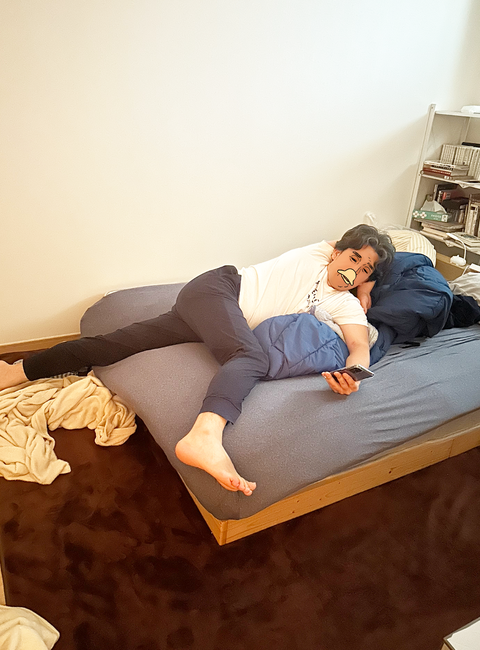 身体ぐにゃぐにゃ夫写真