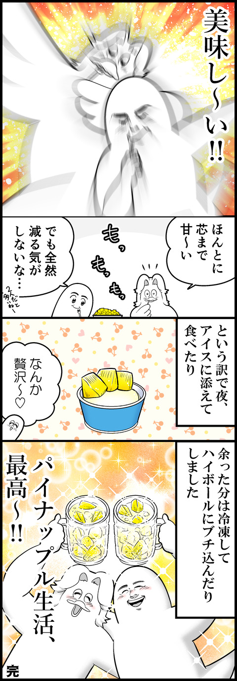 台湾パイナップル美味しいよ②