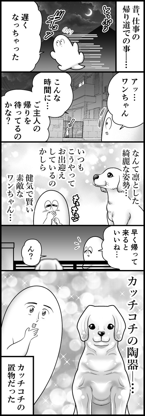 カッチコチの犬