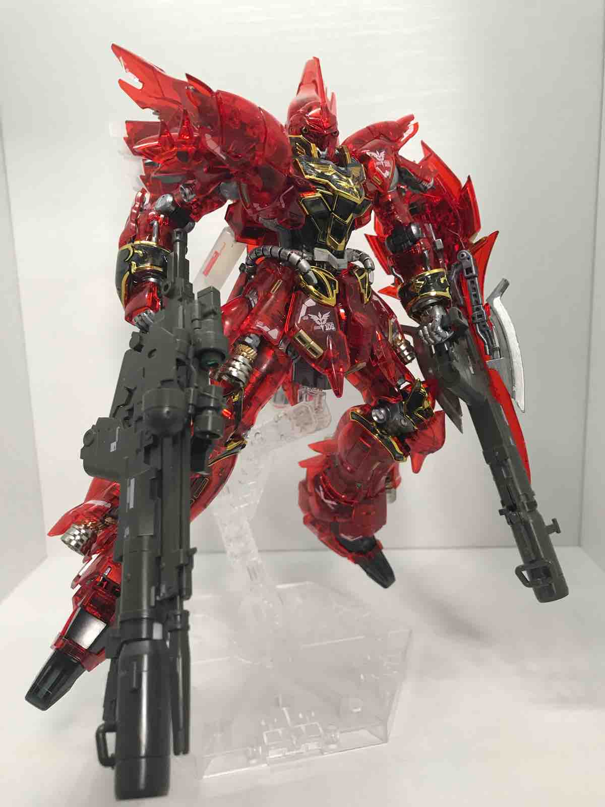 Rg シナンジュ クリアカラーver 拡張セット その二 完成 ガンダムベース限定 Morgana Works Rg シナンジュ クリアカラーver 拡張セット その二 完成 ガンダムベース限定 Morgana Works