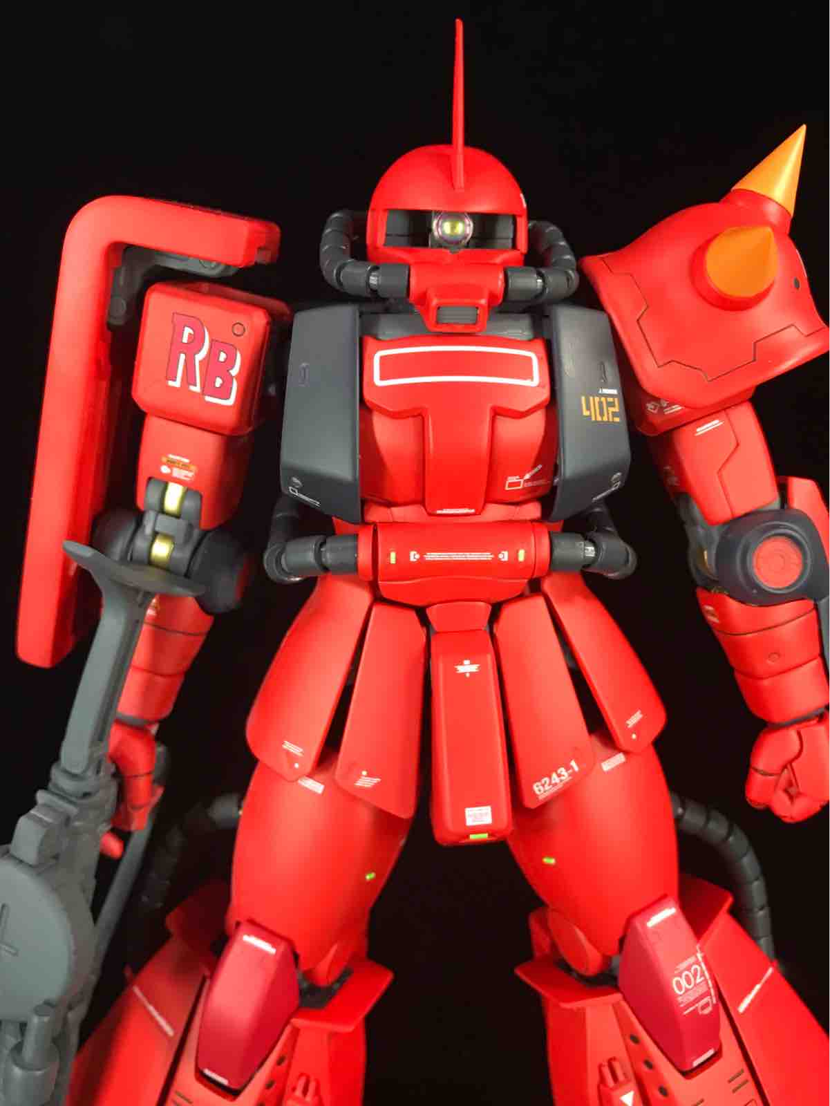 MG ジョニーライデン専用ザクVer2.0 塗装済完成品 MG ジョニー・ライデン専用ザク ver.2.0 製作 塗装 その三（完成