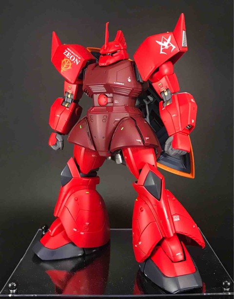 MG シャア専用ゲルググ　完成品（一部塗装、改造、ウェザリング、つや消し） MG シャア専用ゲルググ 完成品（一部塗装、改造、ウェザリング