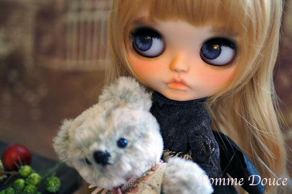 カスタムブライス 森のもこもこくまさんともこもこ帽子 Pomme Douce