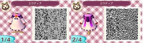 とびだせどうぶつの森 かわいいマイデザイン Qrコード 洋服 地面