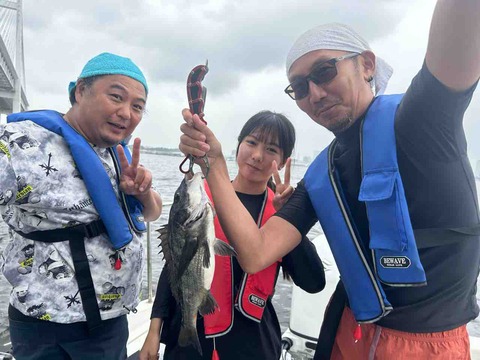8月16日（日）LTアジ3名様で出船しました。 (4/5)
