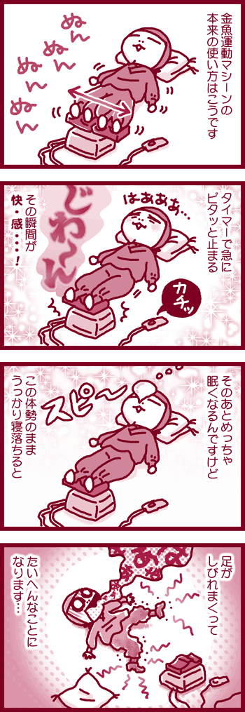 金魚運動マシンの説明 ハロー 忍者の奥さん