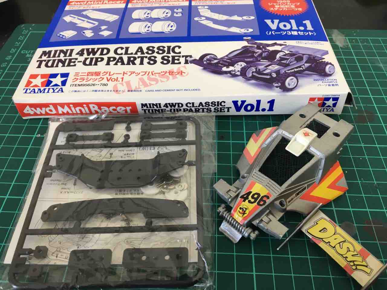 ミニ四駆ブログ タイプ4シャーシ 旧グレードアップパーツを使い