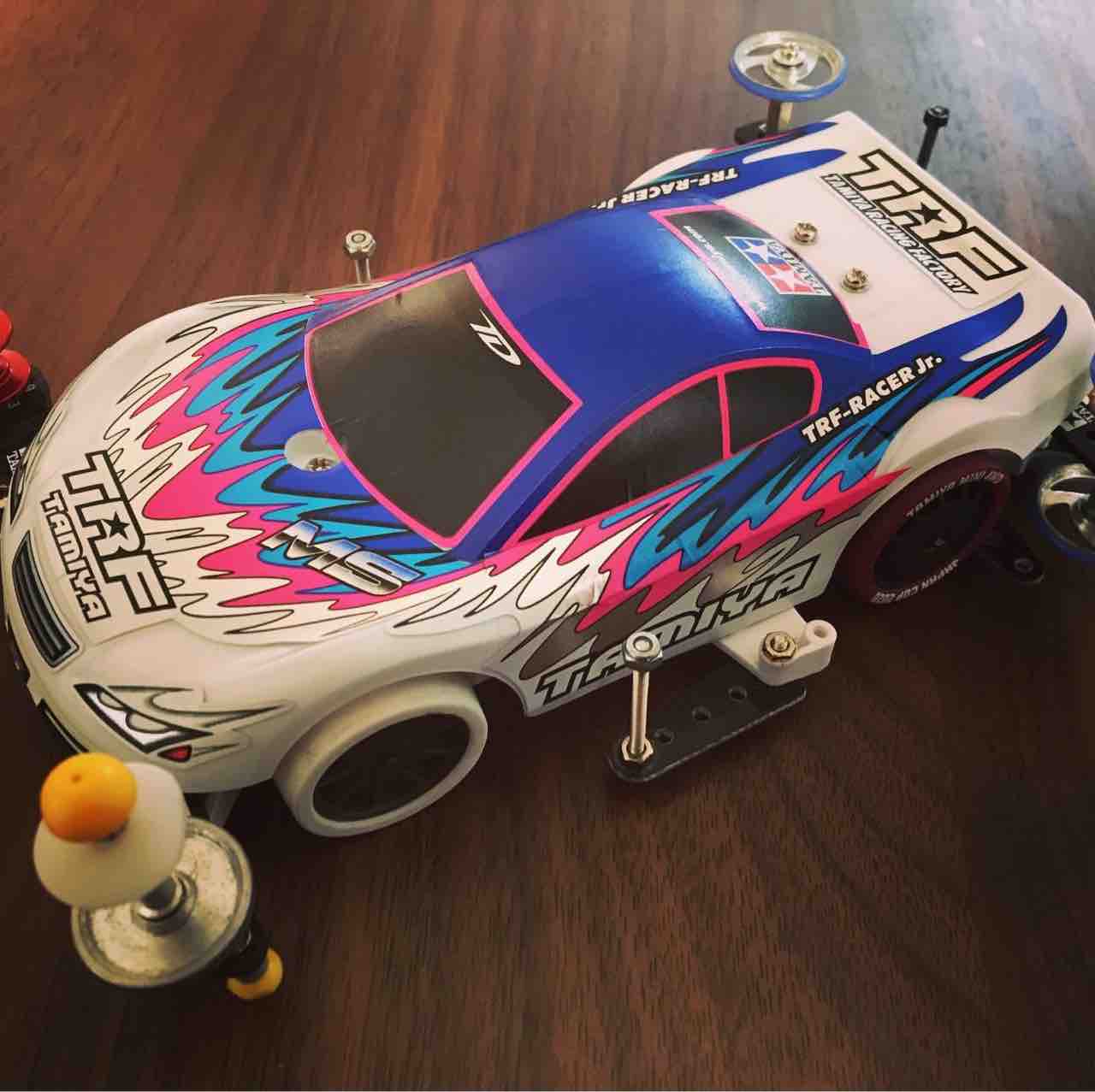 ミニ四駆 MSフレキ TRFレーシングJr フルオーバーホール未走行 再出品