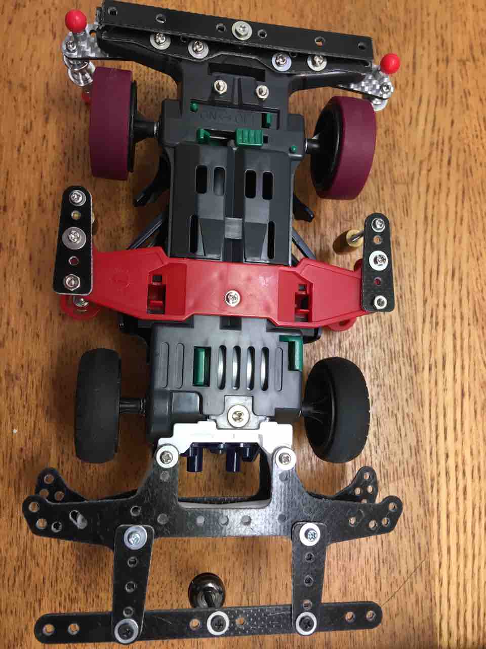 【ミニ四駆】スーパー1シャーシ　 S1 セット ミニ四駆スーパー1(S1)シャーシ改造最速スピード強化計画リアステー