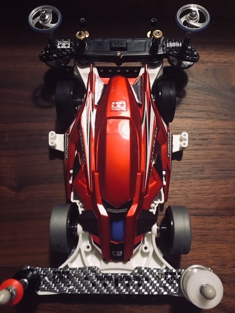 ミニ四駆MAシャーシ改造最速スピード新製品 デクロス-01 パール