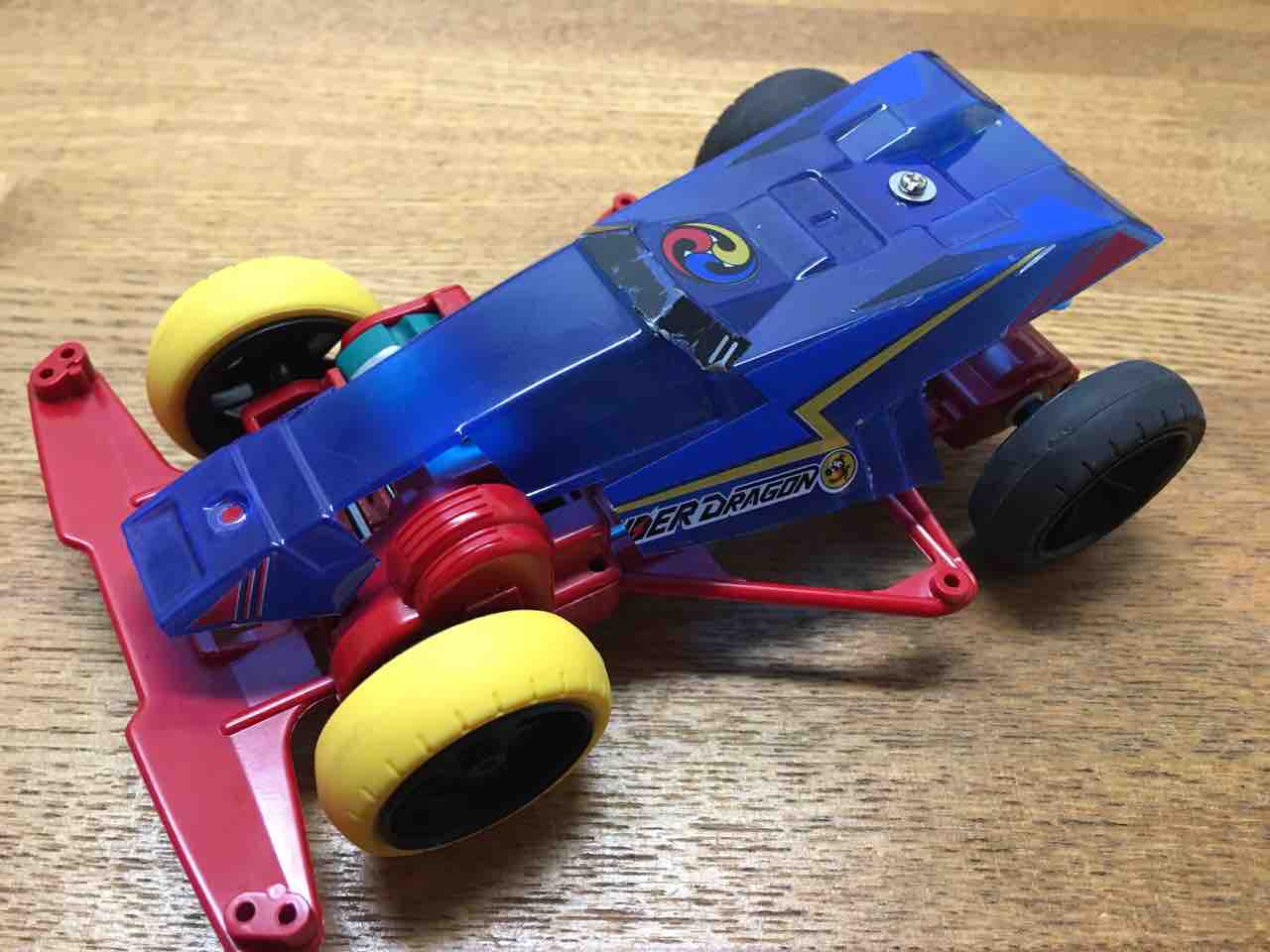 ミニ四駆旧FMシャーシ改造最速計画提灯装備 : 子育て＆ミニ四駆の