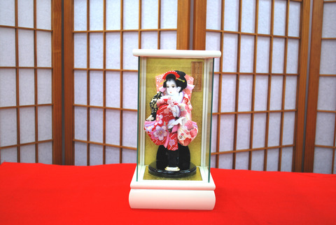 雛人形親王飾り豪華刺繍と絞り