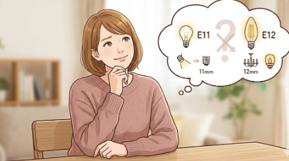 電球ソケットのE11とE12　Amazonで買って失敗しました