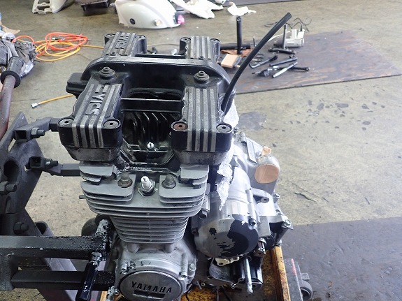 YAMAHA XJ550 ヤマハ エンジンクランキングOK!!レストアベース　部品取りに 通関証明証付 旧車 絶版車 XJ400 XS400 XJR400YSP XJ550 YAMAHA エンジン Return of 売り切り