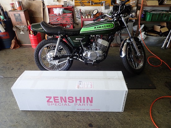 500SS(H1/逆車)レストア：ゼンシンチャンバーを取り付けて